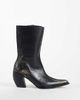 ASOS DESIGN ASOS DESIGN Renzo real leather extreme western boots in distressed black - 1