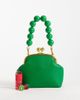 ASOS DESIGN ASOS DESIGN resin ball handle frame clutch bag in green - 2