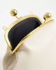 ASOS DESIGN ASOS DESIGN resin ball handle frame clutch bag in stone-White - 3