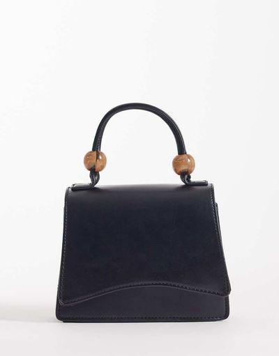 ASOS DESIGN ASOS DESIGN resin ball top handle crossbody bag with detachable strap in black