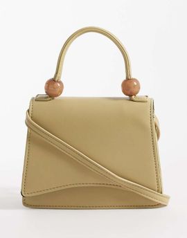ASOS DESIGN ASOS DESIGN resin ball top handle crossbody bag with detachable strap in pistachio green