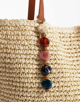 ASOS DESIGN ASOS DESIGN resin beaded bag charm in multi