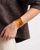 ASOS DESIGN ASOS DESIGN resin cuff bracelet in amber tone-Orange - 1