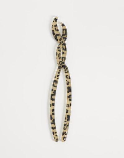 ASOS DESIGN ASOS DESIGN resin hair pin with dalmatian print-Multi