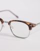 ASOS DESIGN ASOS DESIGN retro glasses in tortoise with clear lenses-Brown - 2