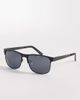 ASOS DESIGN ASOS DESIGN retro sunglasses in matte black frame with smoke lens - 1