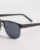 ASOS DESIGN ASOS DESIGN retro sunglasses in matte black frame with smoke lens - 2