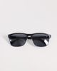 ASOS DESIGN ASOS DESIGN retro sunglasses in matte black frame with smoke lens - 3