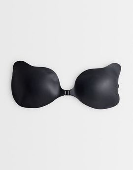 ASOS DESIGN ASOS DESIGN reusable silicone stick on bra with front fastening in black
