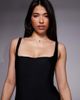 ASOS DESIGN ASOS DESIGN Revenge sculpting square neck swimsuit in black - 3