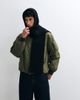 ASOS DESIGN ASOS DESIGN rib knit hooded scarf in black - 1