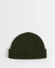 ASOS DESIGN ASOS DESIGN rib knit mini fisherman beanie in khaki green - 1