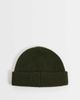 ASOS DESIGN ASOS DESIGN rib knit mini fisherman beanie in khaki green - 3