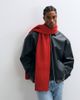 ASOS DESIGN ASOS DESIGN rib knit scarf in red - 1