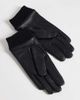 ASOS DESIGN ASOS DESIGN ribbed cuff leather gloves in black - 2