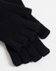 ASOS DESIGN ASOS DESIGN ribbed fingerless gloves in black - 3