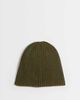 ASOS DESIGN ASOS DESIGN ribbed skull beanie in khaki-Green - 1