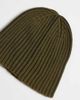ASOS DESIGN ASOS DESIGN ribbed skull beanie in khaki-Green - 2