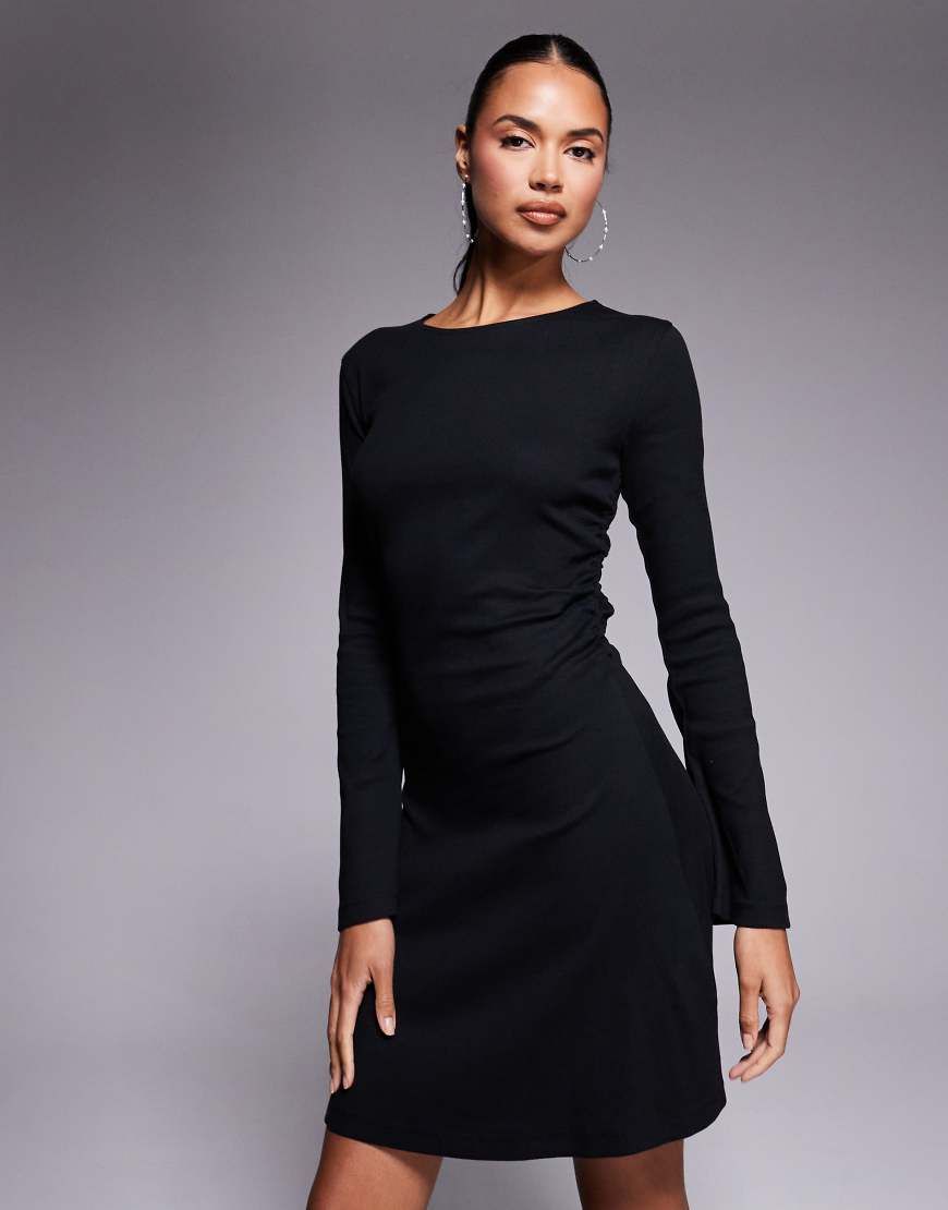 asos black swing dress DESIGN Crafted from lightweight cotton