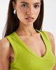 ASOS DESIGN ASOS DESIGN ribbed v neck tank top in green - 3