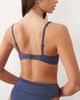 ASOS DESIGN ASOS DESIGN Riddy Sintra glitter rib padded push-up underwire bikini top in slate blue - 4