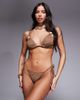 ASOS DESIGN ASOS DESIGN Riley Rio tie sides bikini bottoms in mocha-Brown - 1