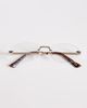 ASOS DESIGN ASOS DESIGN rimless glasses in gold-tone metal with clear lenses - 3