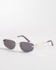 ASOS DESIGN ASOS DESIGN rimless rectangle sunglasses in gold metal with smoke lens - 1