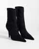 ASOS DESIGN ASOS DESIGN Rina high stiletto sock ankle boots in black - 2