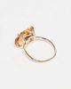 ASOS DESIGN ASOS DESIGN ring with amber stone setting in gold tone - 2