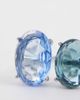 ASOS DESIGN ASOS DESIGN ring with blue double faux stone setting in silver tone - 2