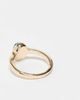 ASOS DESIGN ASOS DESIGN ring with faux malachite stone in gold tone - 2
