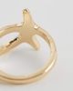 ASOS DESIGN ASOS DESIGN ring with mini starfish design in gold tone - 3