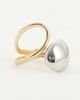 ASOS DESIGN ASOS DESIGN ring with wraparound design in mixed metal-Multi - 1
