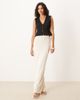 ASOS DESIGN ASOS DESIGN ripple pleat lace trim vest in black - 2