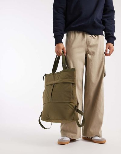 ASOS DESIGN ASOS DESIGN ripstop backpack in green
