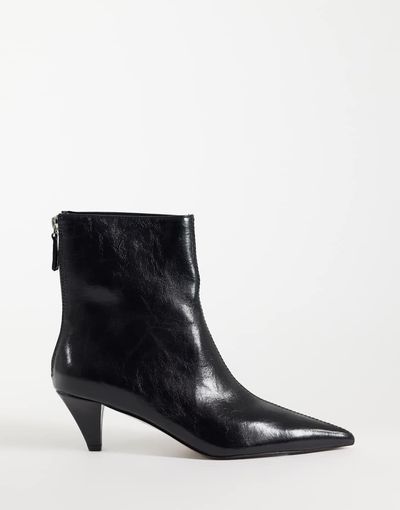 ASOS DESIGN ASOS DESIGN Rivelle cone heel ankle boots in black