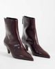 ASOS DESIGN ASOS DESIGN Rivelle cone heel ankle boots in burgundy-Red - 2