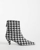 ASOS DESIGN ASOS DESIGN Rivelle cone heel ankle boots in houndstooth-Multi - 1