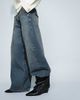 ASOS DESIGN ASOS DESIGN Riven premium leather wedge slouch boots in black - 3