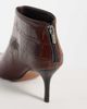 ASOS DESIGN ASOS DESIGN River premium leather pointed heeled ankle boot in brown croc - 4