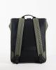 ASOS DESIGN ASOS DESIGN roll top clip rubberized backpack in green-Black - 4