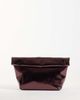 ASOS DESIGN ASOS DESIGN roll top clutch bag in metallic burgundy-RED - 1