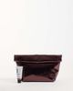 ASOS DESIGN ASOS DESIGN roll top clutch bag in metallic burgundy-RED - 2