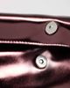 ASOS DESIGN ASOS DESIGN roll top clutch bag in metallic burgundy-RED - 3
