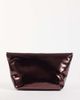 ASOS DESIGN ASOS DESIGN roll top clutch bag in metallic burgundy-RED - 4
