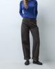 ASOS DESIGN ASOS DESIGN roll up hem slouch jean in espresso brown - 1