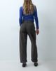 ASOS DESIGN ASOS DESIGN roll up hem slouch jean in espresso brown - 3