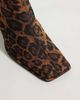 ASOS DESIGN ASOS DESIGN Romeo square toe heeled ankle boots in leopard-MULTI - 3