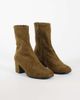 ASOS DESIGN ASOS DESIGN Ronan block heel ankle boots in olive suedette-Green - 1